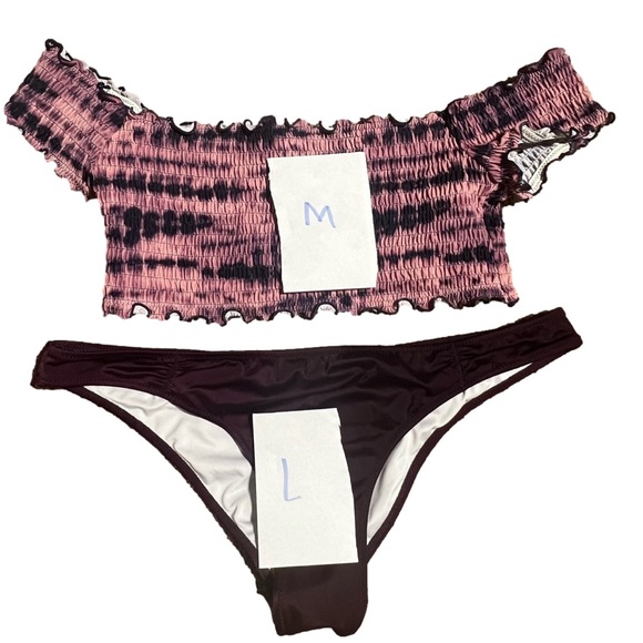 Lot of 3 complete Bikinis Victoria’s Secret Pink Aerie Shade Shore Large Medium - Picture 2 of 7